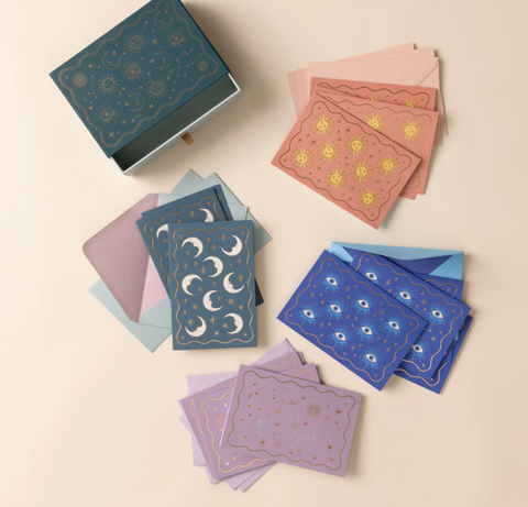 Designwork-Doble kort m/konvolutter 16stk Assortert-Norway Designs