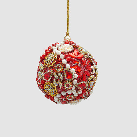 EDG - Julekule Juveler Rød - Norway Designs