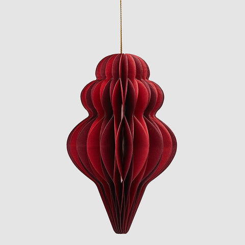 EDG - Julepynt Fuso Origami 15cm Rød - Norway Designs