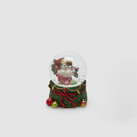 EDG - Snøkule Cagnolino 9cm Rød - Norway Designs