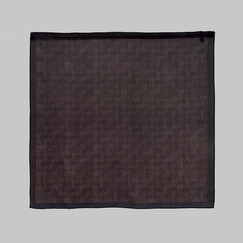 ESP-Weave Print Silk Scarf Brown-Norway Designs