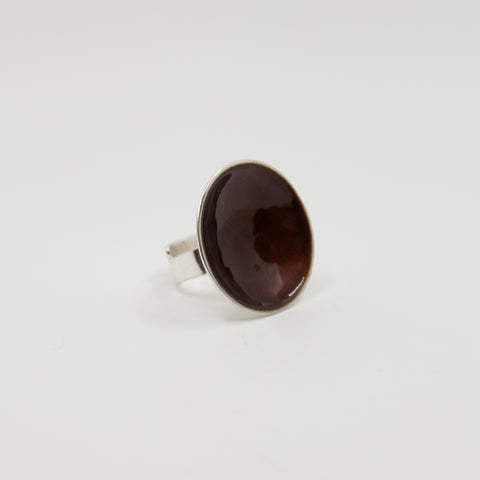 Embla-Boble Ring Gigant Sjokoladebrun - Norway Designs