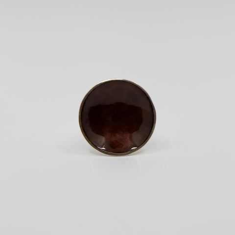 Embla-Boble Ring Gigant Sjokoladebrun - Norway Designs