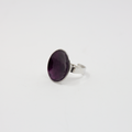 Boble ring stor i fargen aubergine fra embla