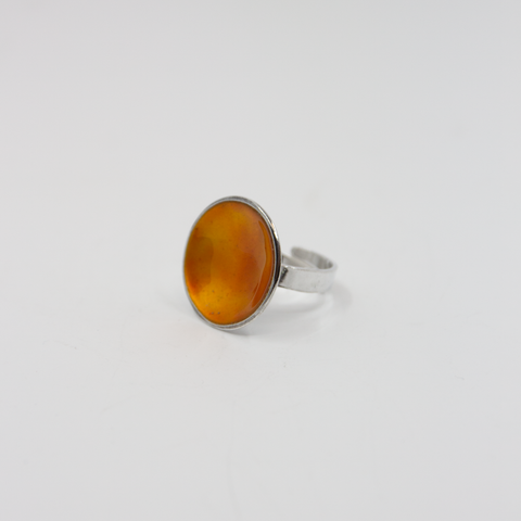 Boble ring stor i fargen orange fra embla