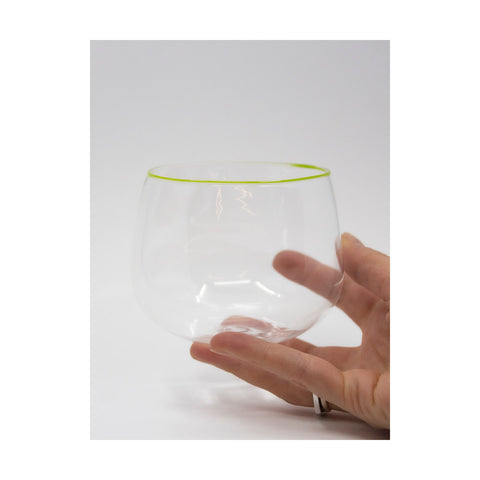 Clear Glass Farris Drinking Glass Lime