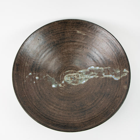 Noor Keramikk- Stengods fat penselglasur brun/hvit-Norway Designs