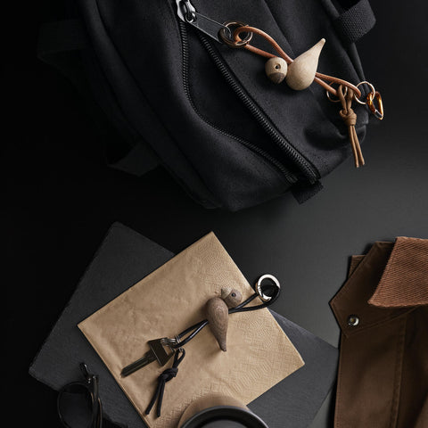 Kay Bojesen-Fugl Nøkkelring Eik/Lær-Norway Designs