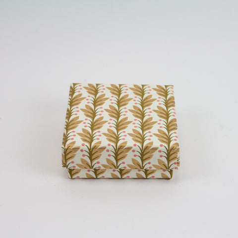 Bungalow-Gaveeske Kvadrat Lav Naya Gull/Hvit Small-Norway Designs