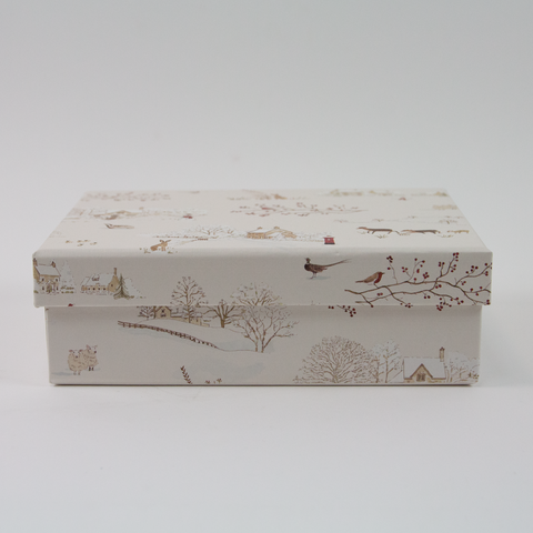 Gaveeske Snowy Village Liten fra Penny Kennedy