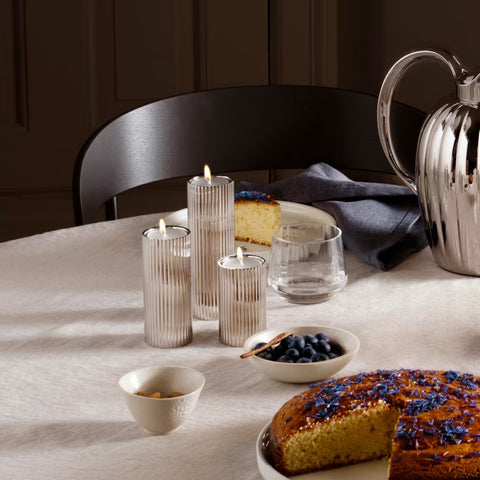 Georg Jensen - Bernadotte Lysestaker 3-Pack Stål - Norway Designs