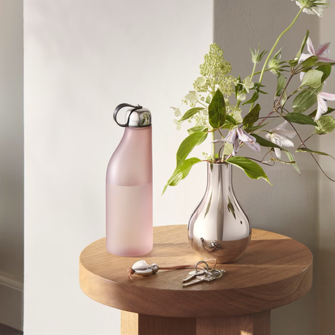 Hjerte Nøkkelring med Lærrem fra Georg Jensen