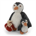 Gry&Sif - Julepynt Pingvin med Baby - Norway Designs