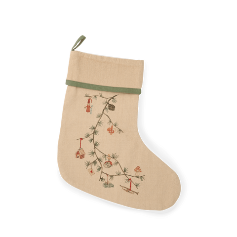 Hammershøi-Julestrømpe Christmas 46cm Sand-Norway Designs