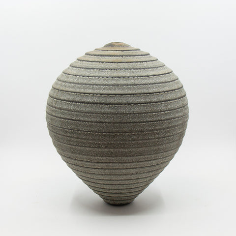 Henrik Rasmussen - Kulevase Stengods Grå Riller - Norway Designs
