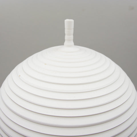 Henrik Rasmussen - Vase m/Hals og Riller Hvit - Norway Designs