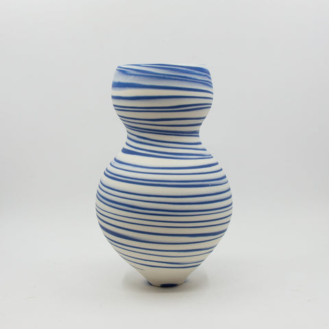 Henrik Rasmussen - Vase Porselen Blå/Hvit - Norway Designs