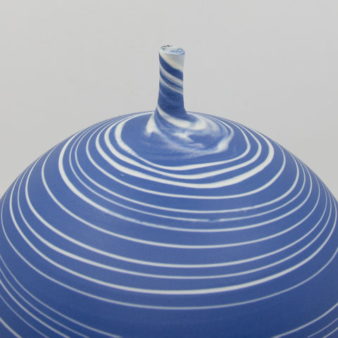 Henrik Rasmussen - Vase m/Hals Porselen Blå/Hvit - Norway Designs