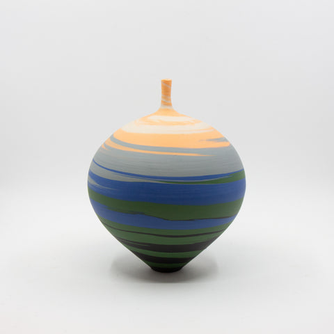 Henrik Rasmussen - Vase m/Hals Porselen Flerfarget - Norway Designs
