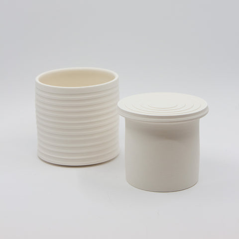 Henrik Rasmussen-Fransk Smørklokke Porselen Hvit-Norway Designs