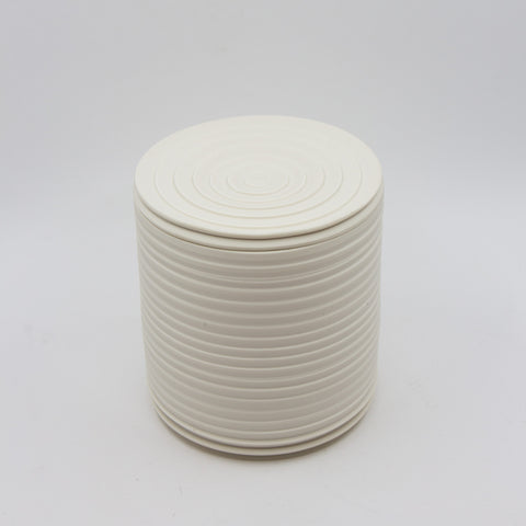 Henrik Rasmussen-Smørklokke Porselen Riller Hvit-Norway Designs