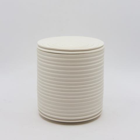 Henrik Rasmussen-Smørklokke Porselen Riller Hvit-Norway Designs