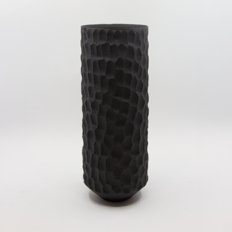 Henrik Rasmussen-Vase Sylinder Fasetter H22cm-orway Designs