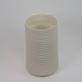 Henrik Rasmussen-Vase Sylinder Porselen Riller 2 porselen-Norway Designs