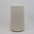 Henrik Rasmussen-Vase Sylinder Porselen Riller 2 porselen-Norway Designs