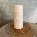 Henrik Rasmussen-Vase Sylinder Porselen Riller H20cm-Norway Designs