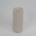Henrik Rasmussen-Vase Sylinder Porselen Riller H20cm-Norway Designs