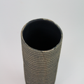 Henrik Rasmussen-vase Sylinder Riller Natur-Norway Designs