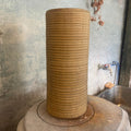 Henrik Rasmussen-Vase Sylinder Riller Sandgul-Norway Designs