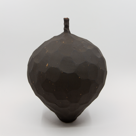 Vase m/Hals Brun med Spetter fra Henrik Rasmussen