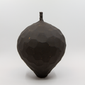 Vase m/Hals Brun med Spetter fra Henrik Rasmussen