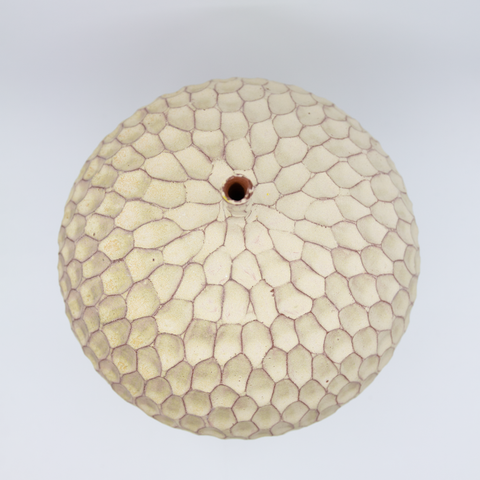 Vase m/Hals Fasetter Fersken fra Henrik Rasmussen