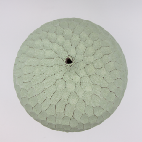 Vase m/Hals Fasetter Lys Grønn fra Henrik Rasmussen