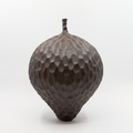 Vase m/Hals Fasetter Mørk Metallic fra Henrik Rasmussen