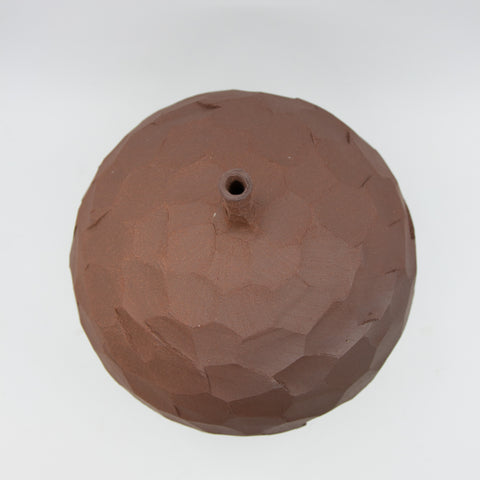 Henrik Rasmussen-Vase m/Hals Fasetter Terracotta H21-Norway Designs