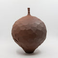 Henrik Rasmussen-Vase m/Hals Fasetter Terracotta H21-Norway Designs