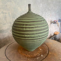Henrik Rasmussen-Vase m/Hals Riller Grønn-Norway Designs