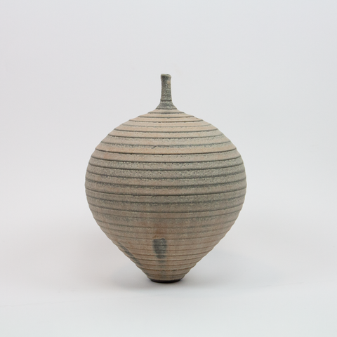 Henrik Rasmussen-Vase m/Hals Riller Natur-Norway Designs