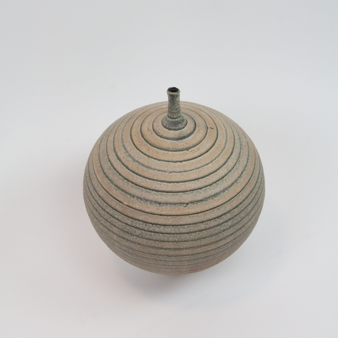 Henrik Rasmussen-Vase m/Hals Riller Natur-Norway Designs