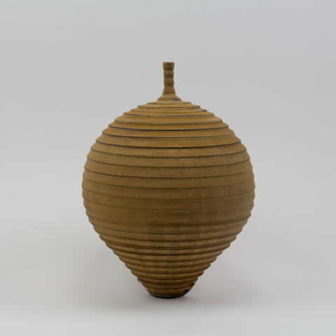 Henrik Rasmussen-Vase m/Hals Riller Sand-Norway Designs