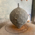 Henrik Rasmussen-Vase med hals grå fasetter-Norway Designs
