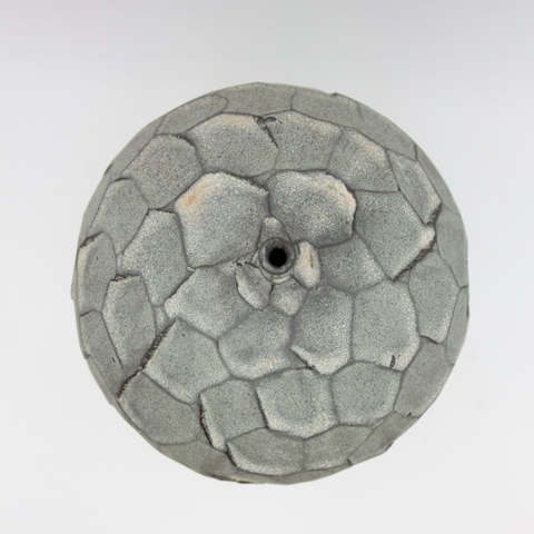 Henrik Rasmussen-Vase med hals grå fasetter-Norway Designs
