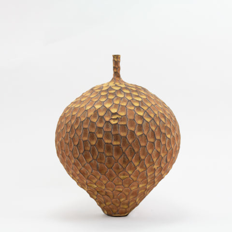 Henrik Rasmussen-Vase med hals stor fasetter høst-Norrway Designs