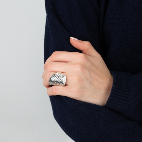 Krusning Ring Sølv - Norway Designs