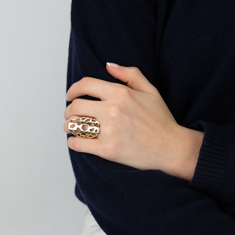 Hillestad - Lav Ring Bronse - Norway Designs
