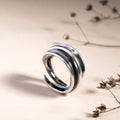 Hillestad - Fold Ring Bred Sølv - Norway Designs
